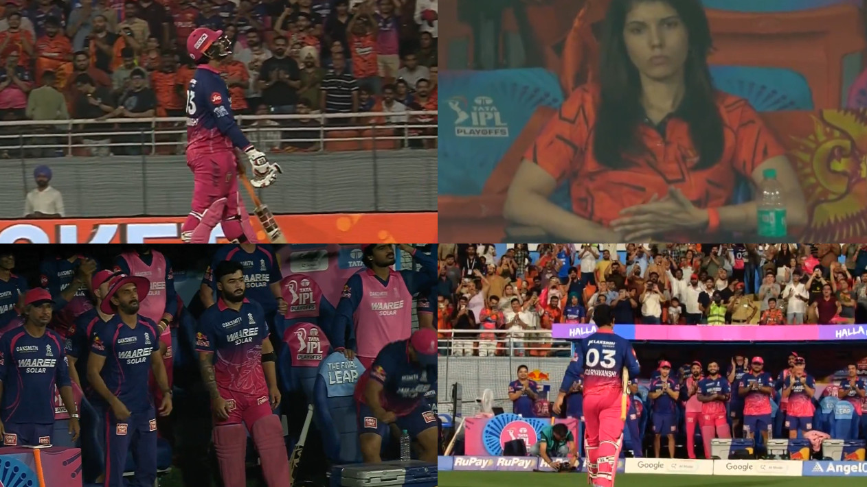 IPL 2026: WATCH- Vaibhav Sooryavanshi receives standing ovation after 29-ball 97; SRH’s Kavya Maran applauds half-heartedly