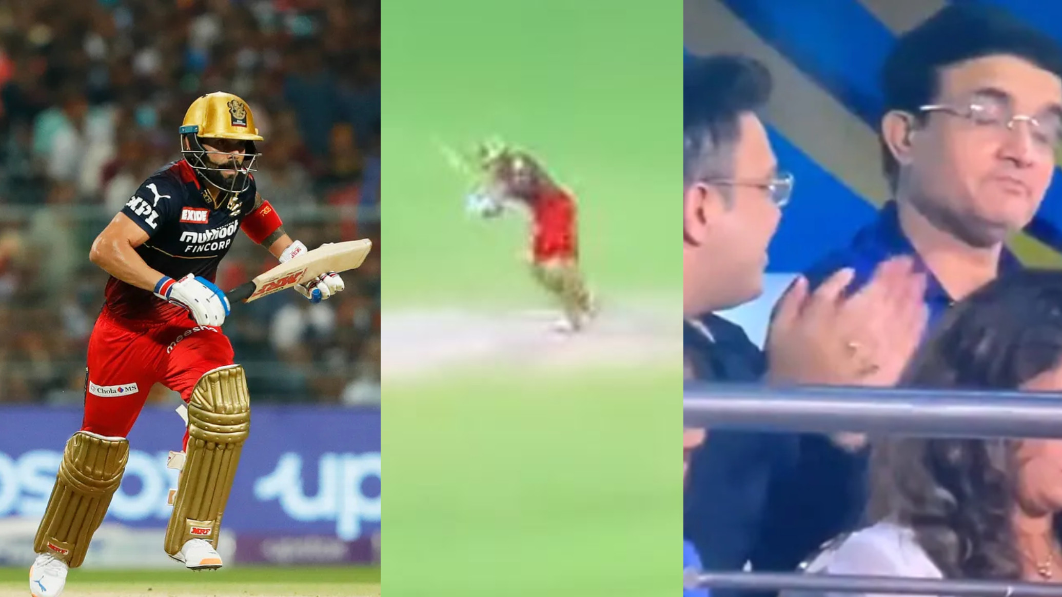 IPL 2022: WATCH- Sourav Ganguly's reaction to Virat Kohli's beautiful on-drive goes viral