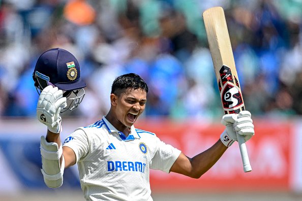 Yashasvi Jaiswal made 214*, his highest Test score | Getty