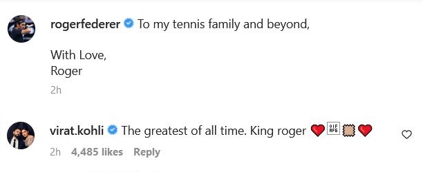 Credit- Roger Federer Instagram