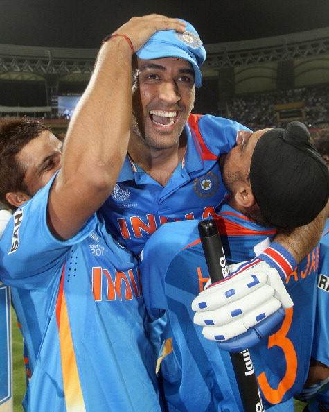 Dhoni remained unbeaten on 91 as India beat Sri Lanka in 2011 WC final | Getty