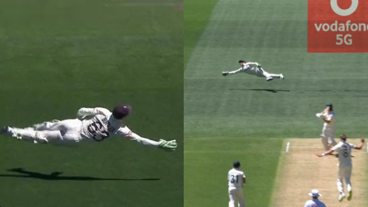 Ashes 2021-22: WATCH - Jos Buttler takes a brilliant one-handed catch which left Twitterati in awe