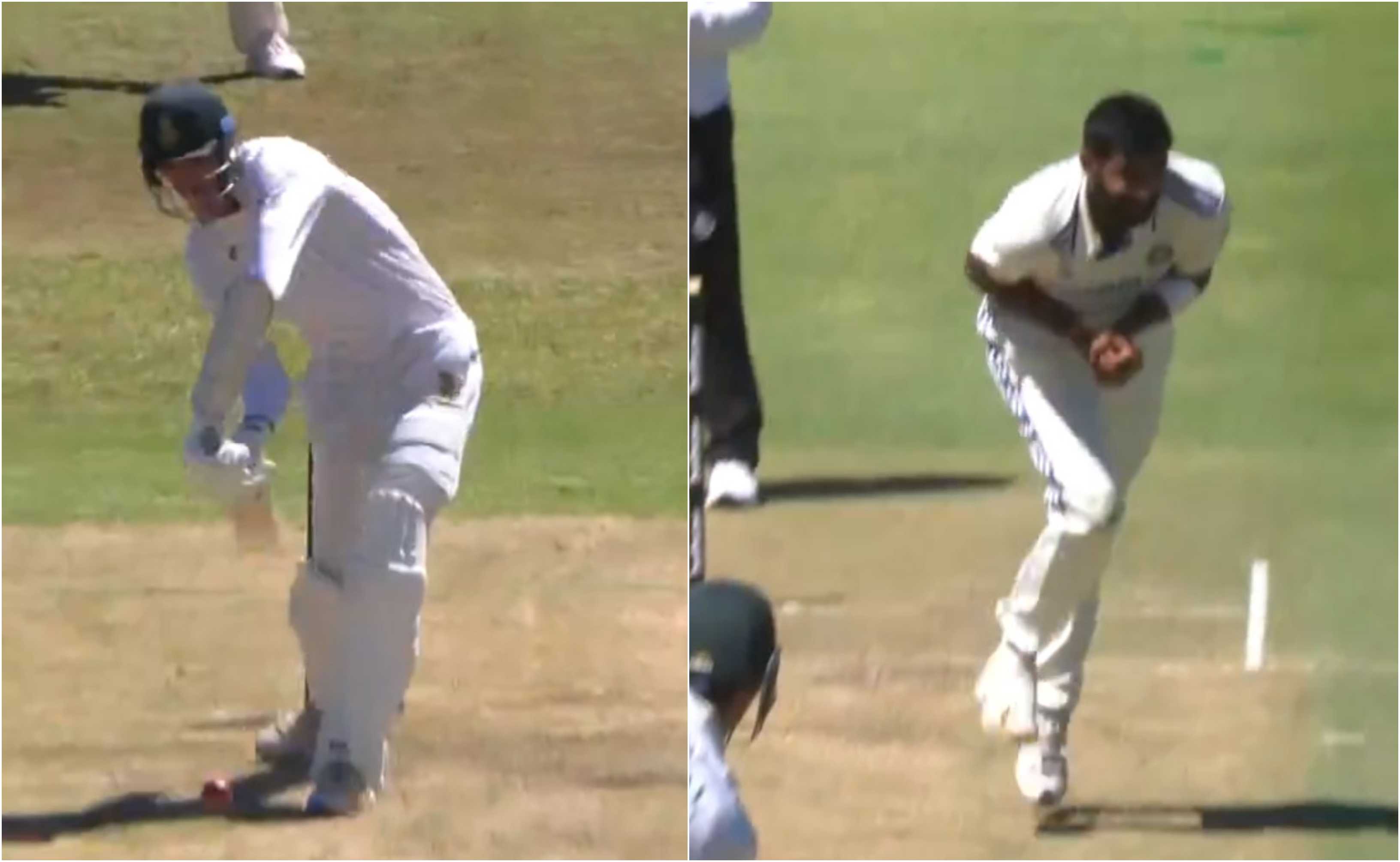 Jasprit Bumrah took an excellent return catch | Screengrab