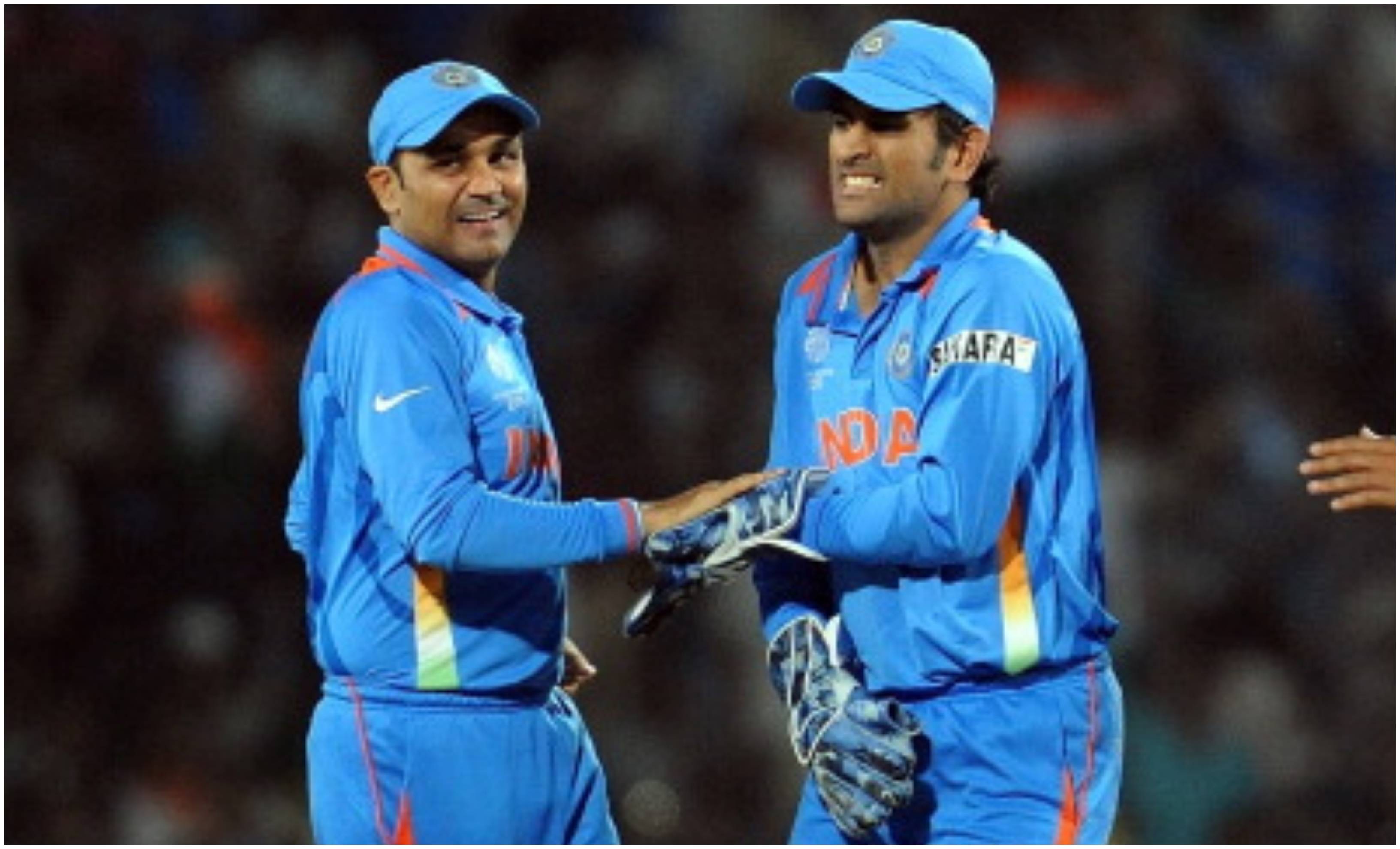 Virender Sehwag and MS Dhoni | Getty