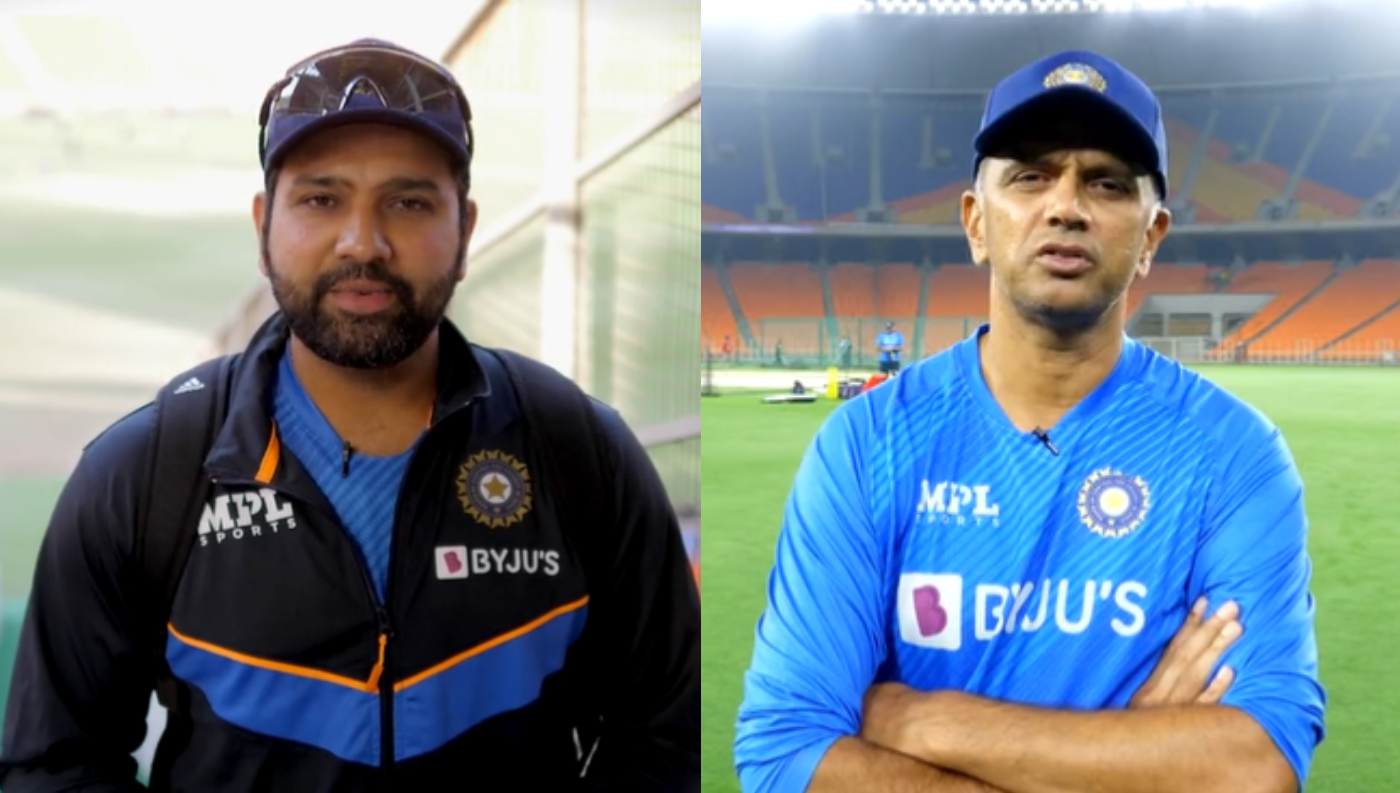 Rohit Sharma and Rahul Dravid | Twitter 