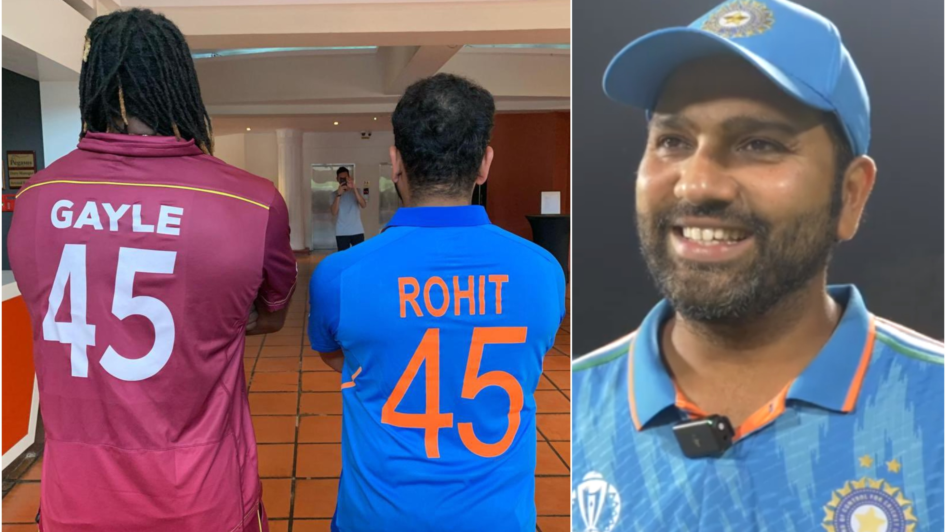 CWC 2023: “I am sure he is happy because jersey No. 45 has done it,” Rohit after surpassing Gayle’s most sixes record