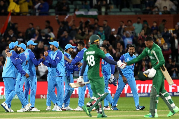 Team India celebrate after defeating Bangladesh | Getty