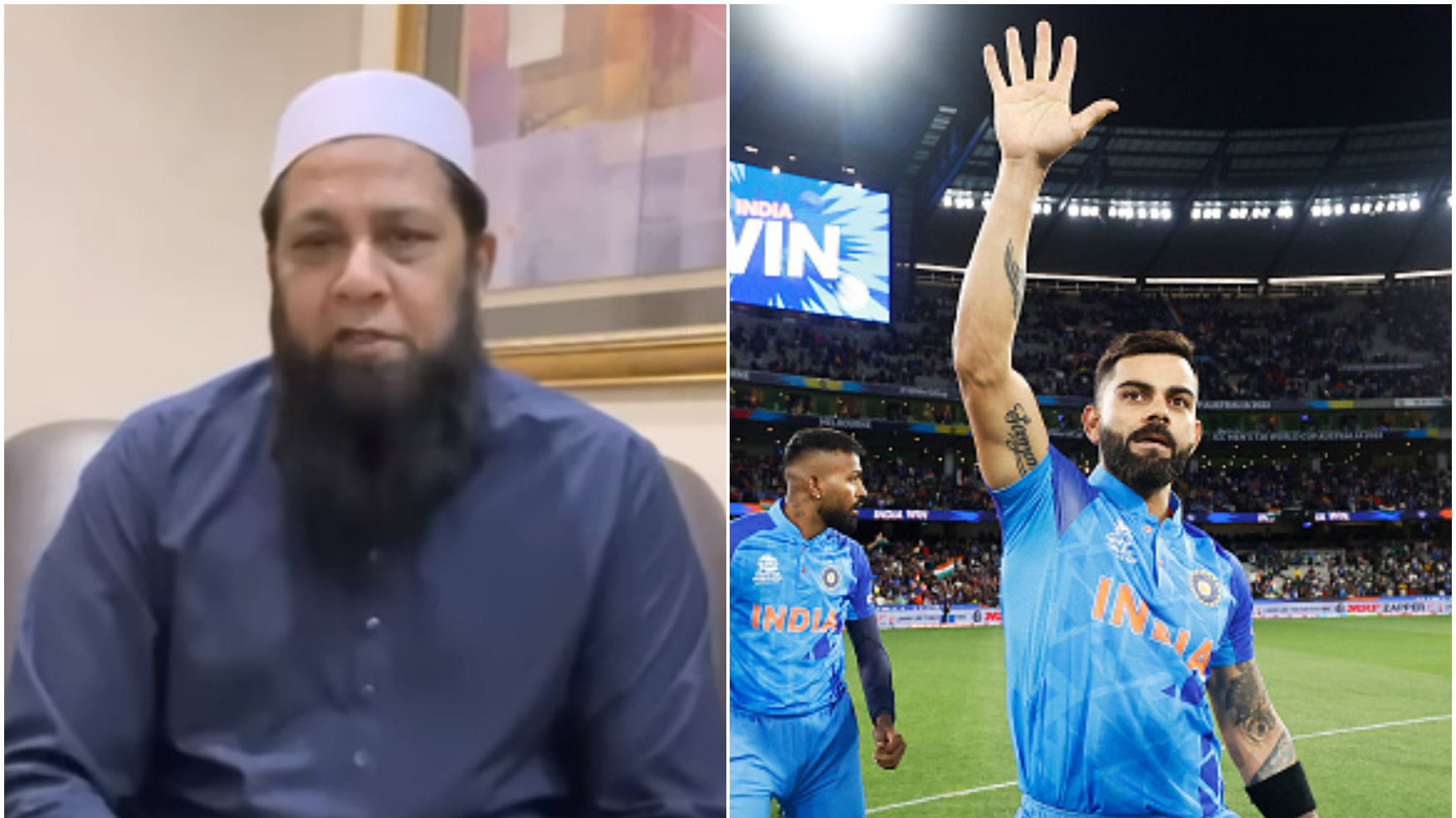 T20 World Cup 2022: “All credit for the victory should be given to Virat”- Inzamam ul Haq in awe of Kohli’s knock against Pakistan