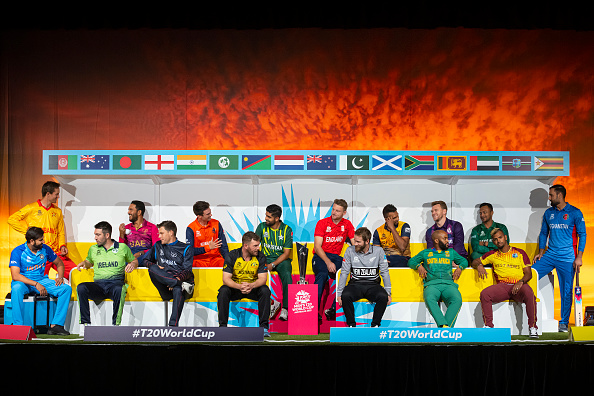 All captains pose with the T20 World Cup Trophy | Getty Images