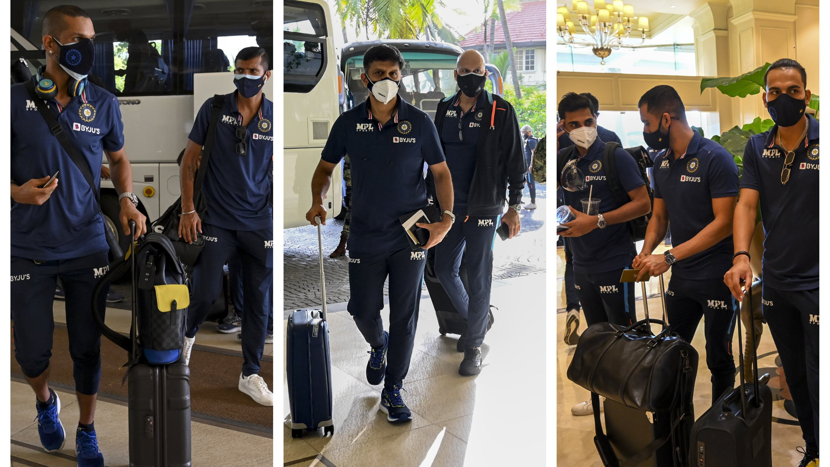 SL v IND 2021: Shikhar Dhawan-led Indian squad arrives in Sri Lanka for white-ball series