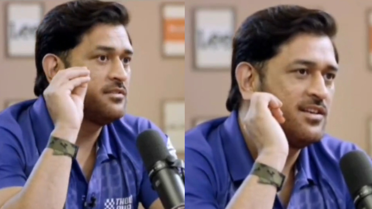 WATCH- “I would stick to my Indian players”- MS Dhoni on cricketers he'd like to see play together