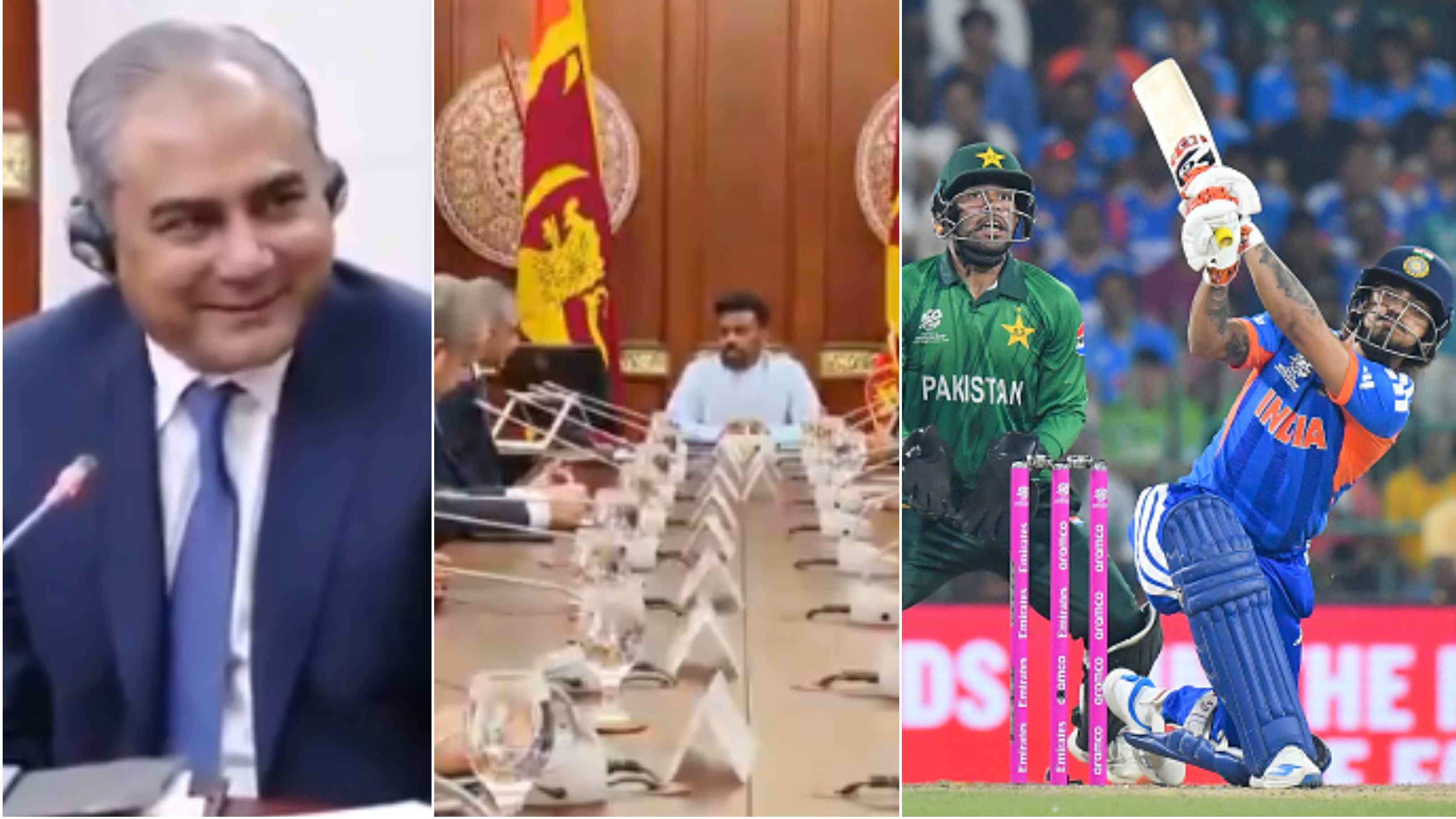 WATCH: “You were actual hero,” Mohsin Naqvi credits Sri Lanka president for persuading Pakistan to play India match