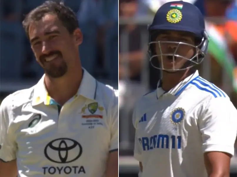 Mitchell Starc was left stunned at Jaiswal's sledge to him | X