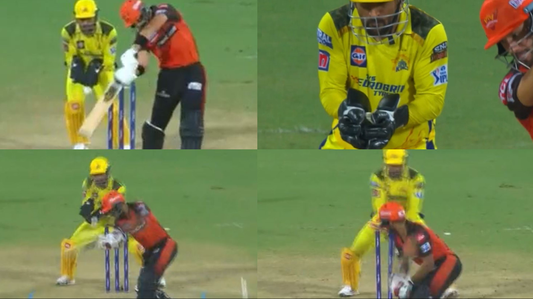 IPL 2023: WATCH- MS Dhoni on fire behind the stumps; takes sharp catch of Markram, stumps Agarwal in a blink