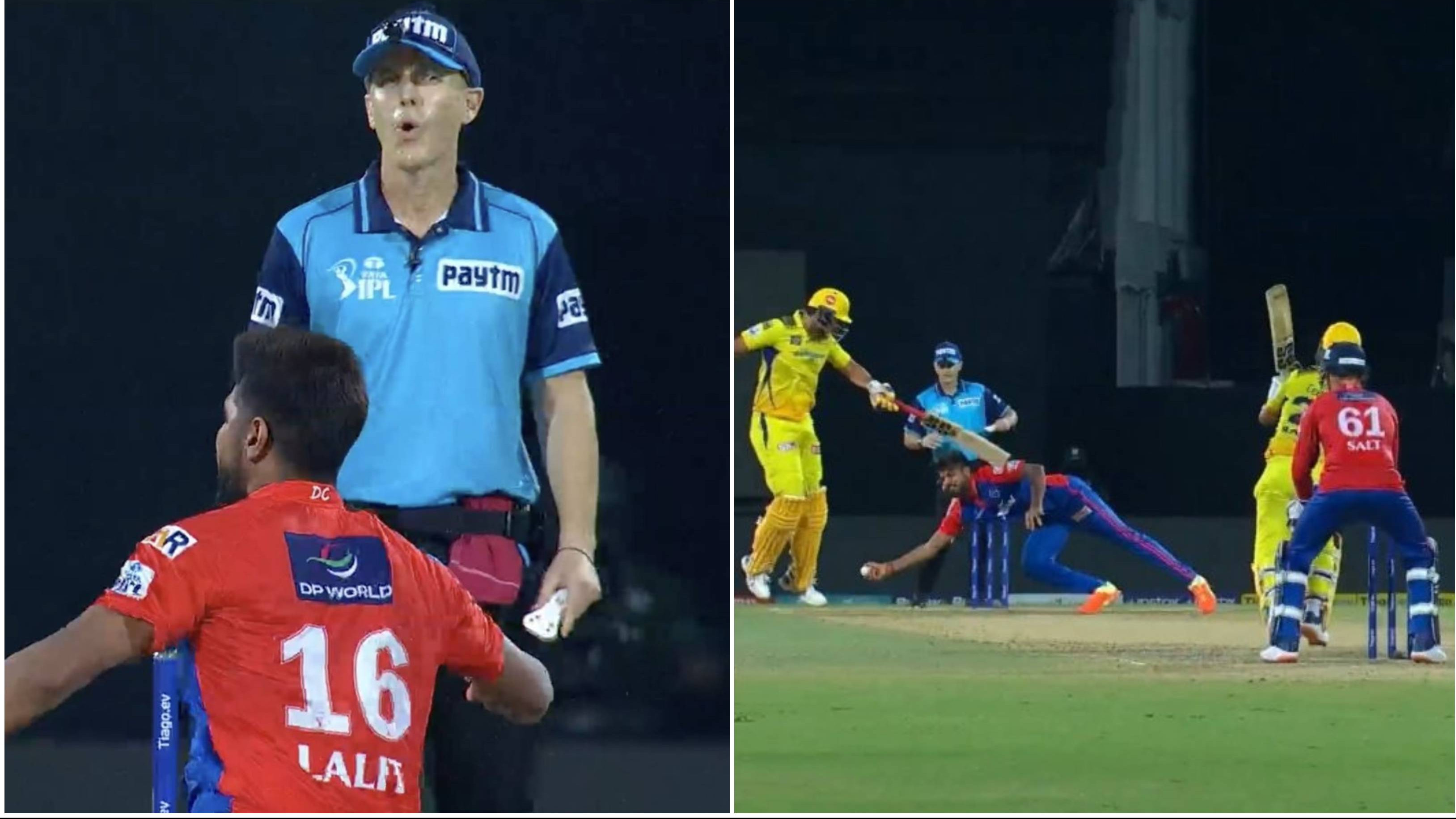 IPL 2023: WATCH – Lalit Yadav plucks a stunner inches above the ground to dismiss Ajinkya Rahane