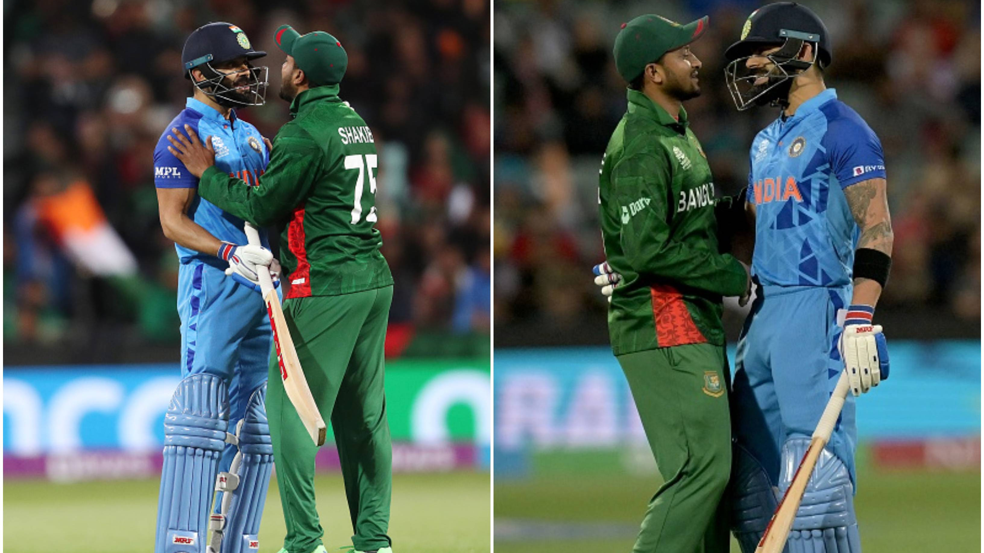 T20 World Cup 2022: WATCH – Virat Kohli, Shakib Al Hasan engage in an animated exchange over a no-ball call