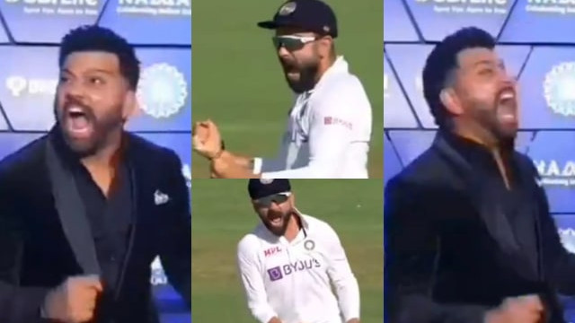 WATCH - Rohit Sharma mimics Virat Kohli's famous celebration, viral video breaks internet