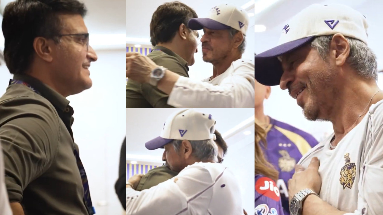 IPL 2026: WATCH- Shah Rukh Khan and Sourav Ganguly share a warm hug; Fans clamor for Dada’s return to KKR fold