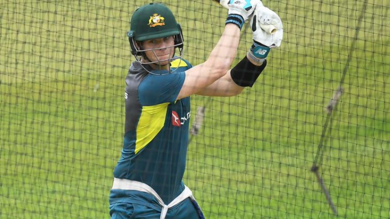 Steve Smith was hit on the head during nets before the 1st ODI | cricket.com.au Twitter 