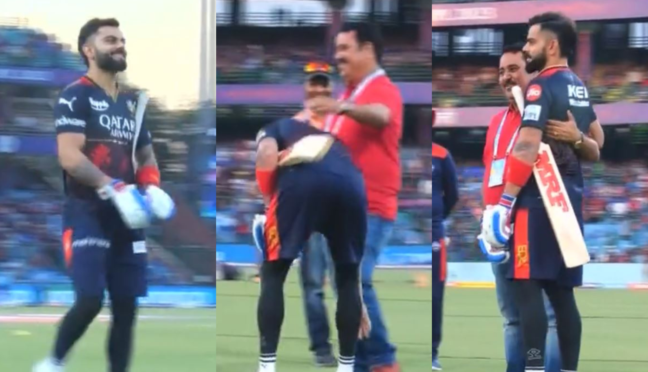 Virat Kohli greets his coach Rajkumar Sharma | IPL