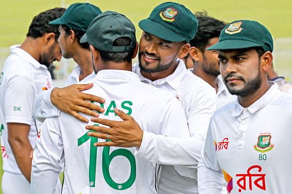 Najmul Hossain Shanto led Bangladesh to Test series win over Pakistan | Getty