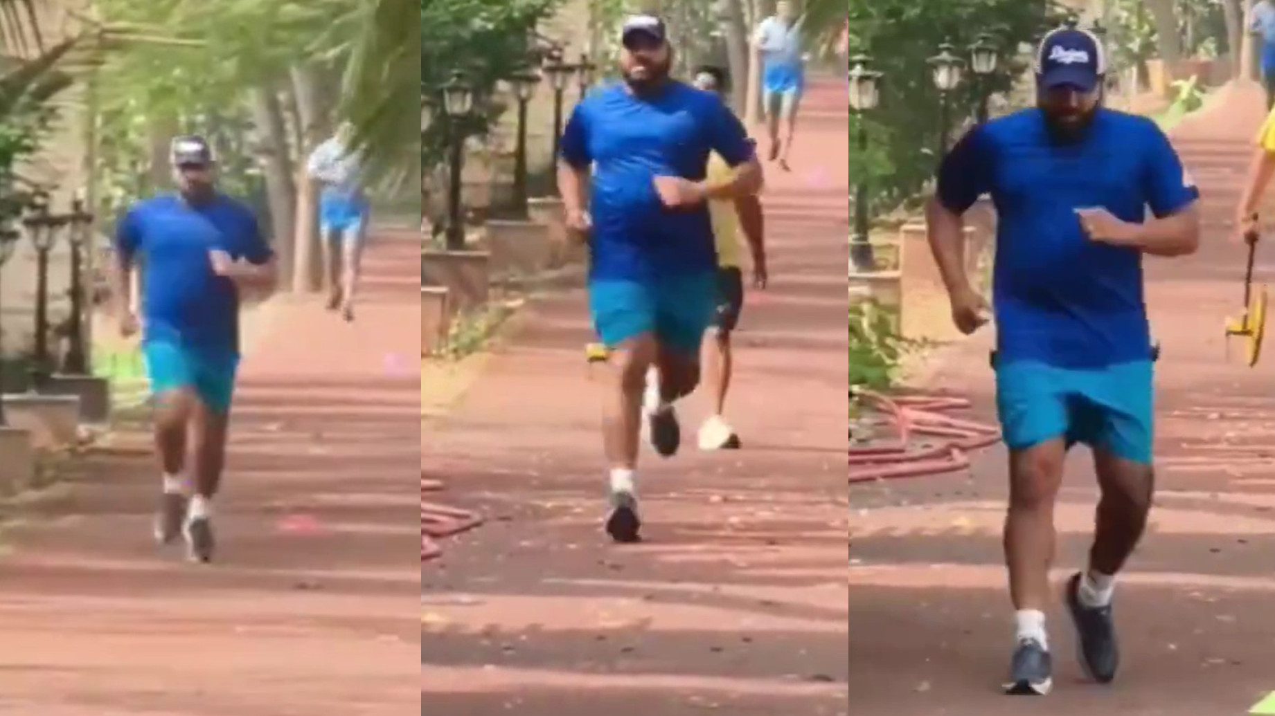 WATCH- Rohit Sharma jogs in a park in BKC as he preps hard ahead for upcoming matches