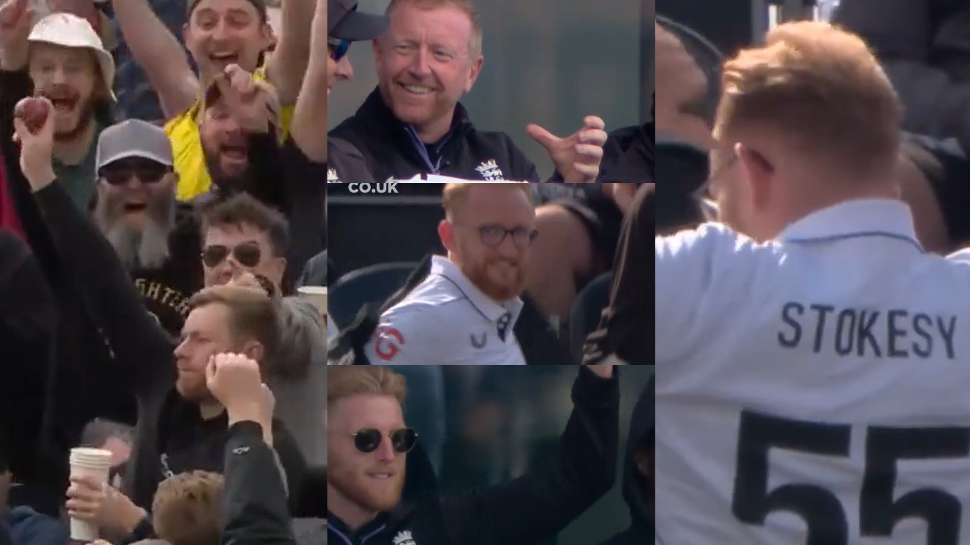 WATCH- Fan's one-handed catch leaves Paul Collingwood stunned; Ben Stokes reacts to his doppelganger in England jersey