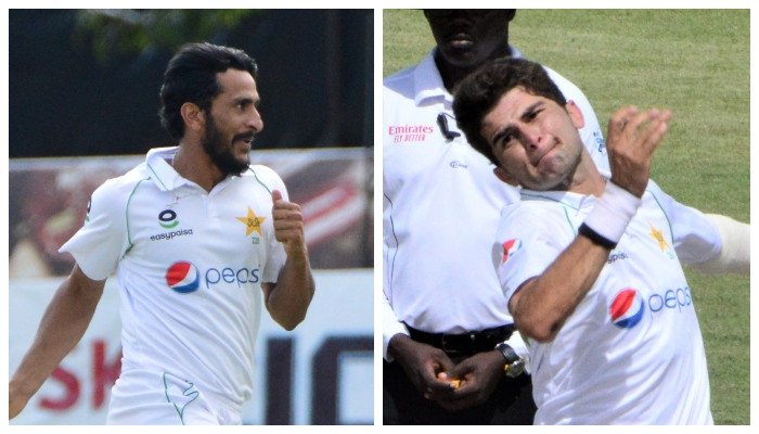 Hassan Ali and Shaheen Afridi gain places in ICC Test bowling rankings | PCB/Twitter