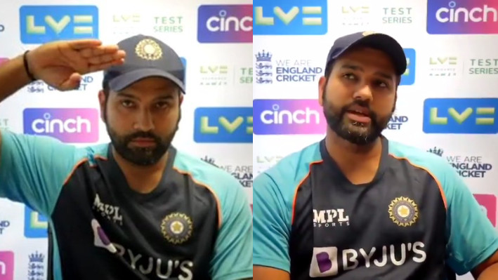 ENG v IND 2021: WATCH - Rohit Sharma sarcastically salutes reporter in a press conference 