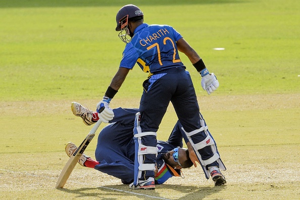Krunal had collided with Asalanka in attempt to stop the ball | Getty