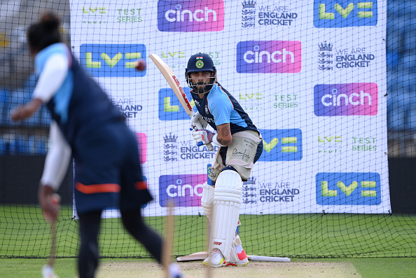 Virat Kohli batting in the nets ahead of Headingley Test | Getty