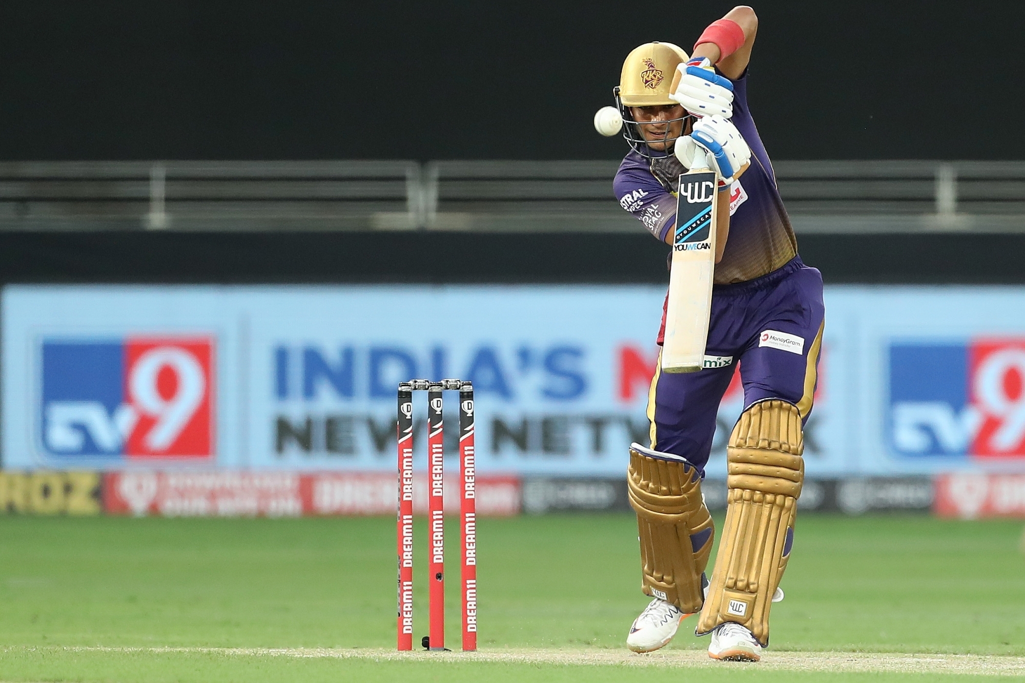 Shubman Gill played 47 runs knock against Rajasthan Royals in Dubai (Photo - IANS)