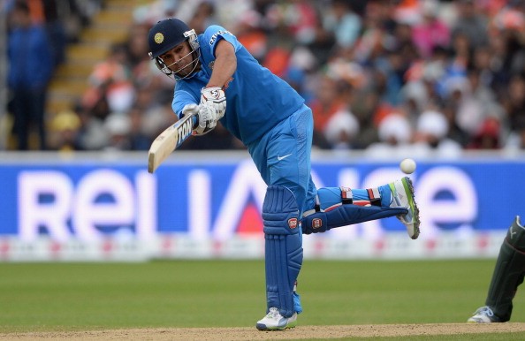 Rohit Sharma bats in the Champions Trophy 2013