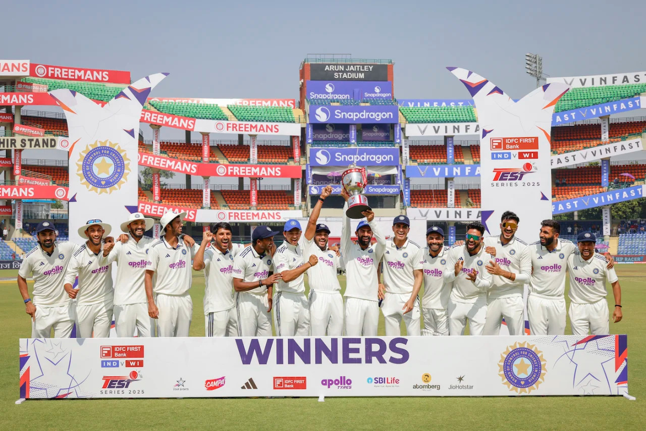 India won the Ahmedabad Test by an innings and 140 runs and Delhi Test by 7 wickets | Getty