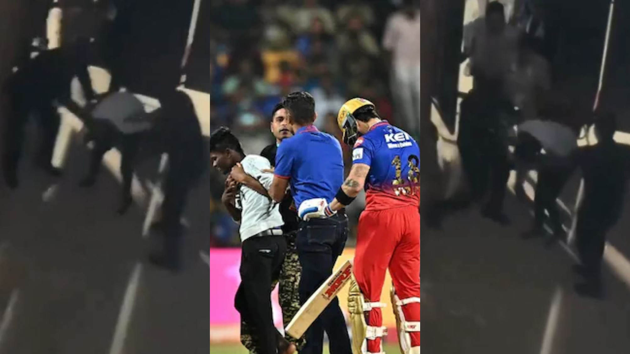 IPL 2024: WATCH- Virat Kohli fan who invaded the field to hug him reportedly assaulted by security afterwards