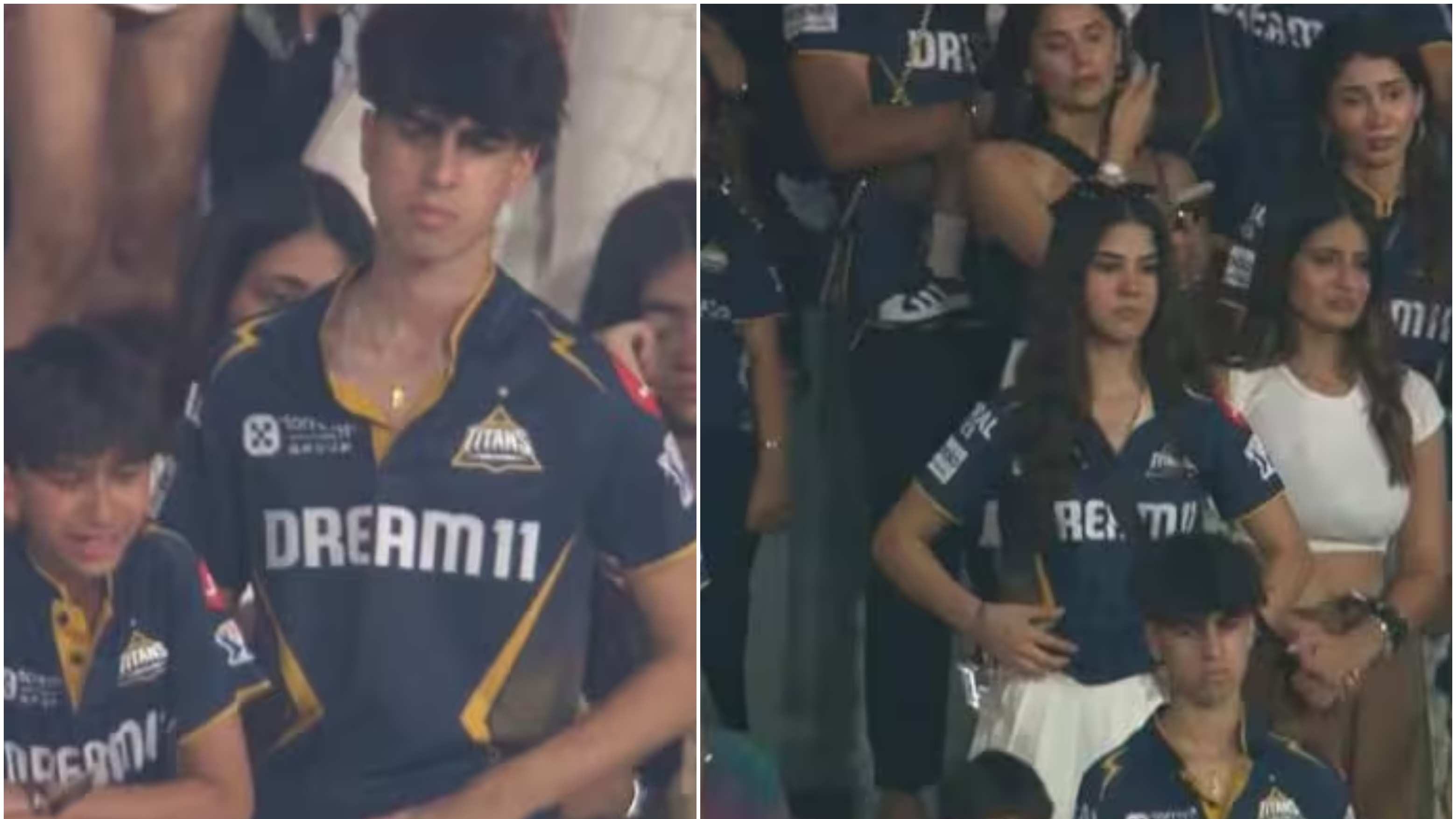 WATCH: Ashish Nehra's son, Shubman Gill's sister get emotional after MI knock GT out of IPL 2025