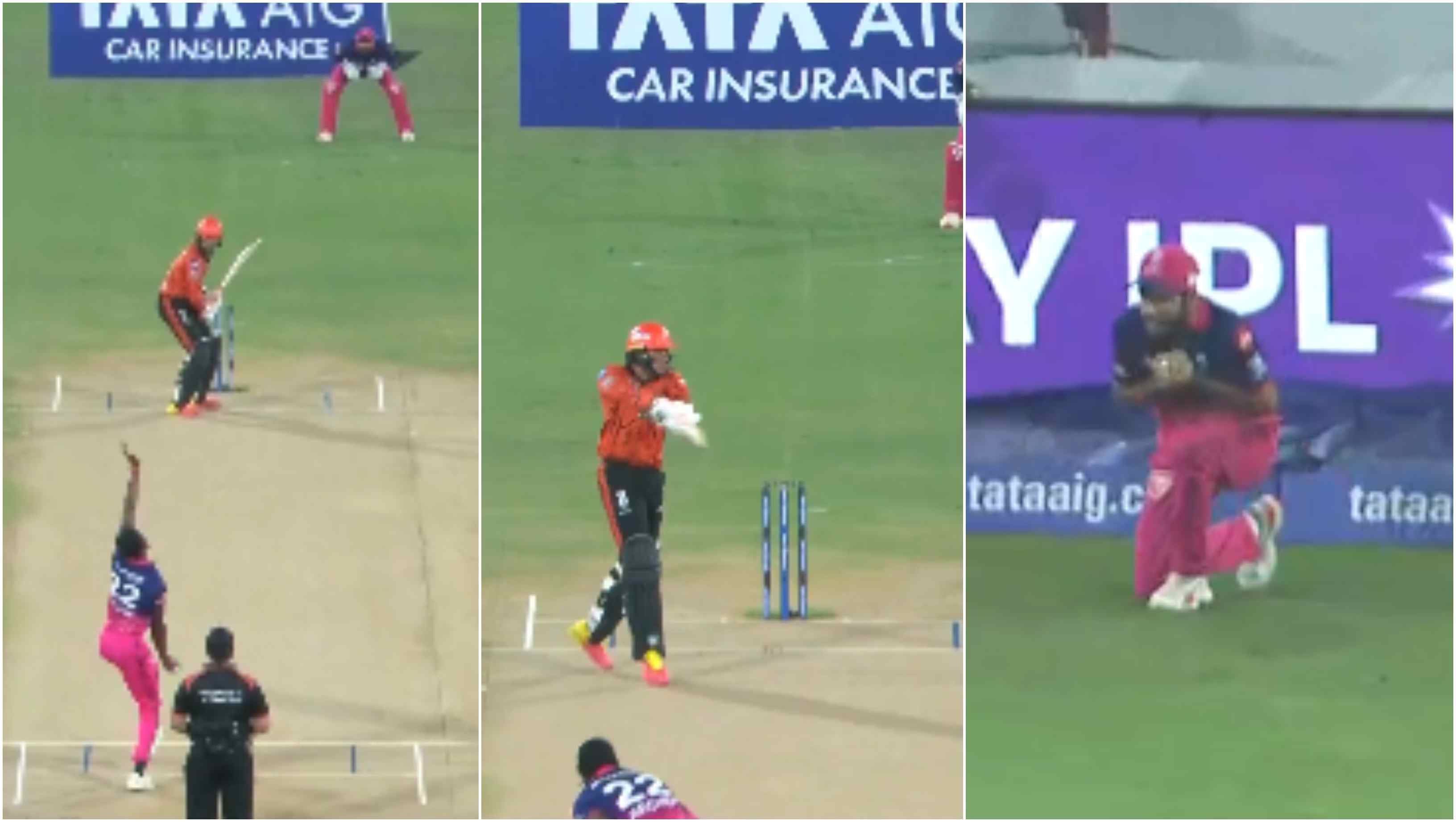 Abhishek Sharma perished for a golden duck | Screengrab