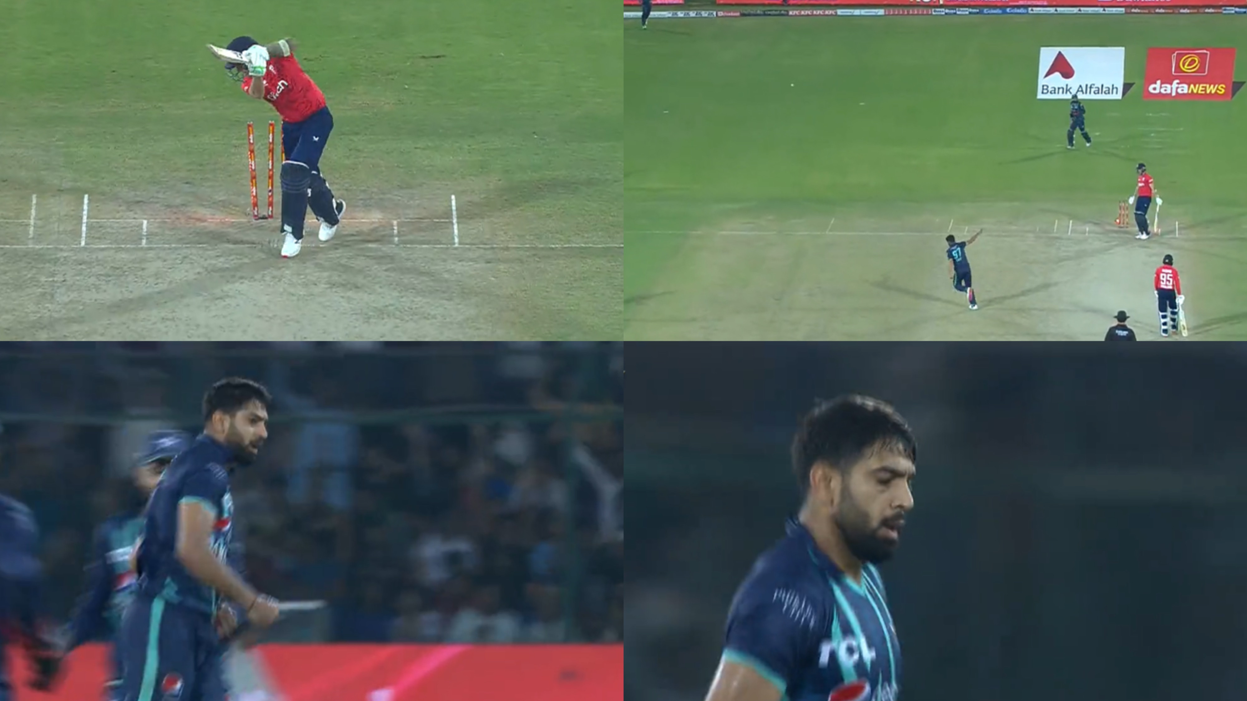 PAK v ENG 2022: WATCH - Haris Rauf’s double-strike in 19th over to turn the 4th T20I towards Pakistan