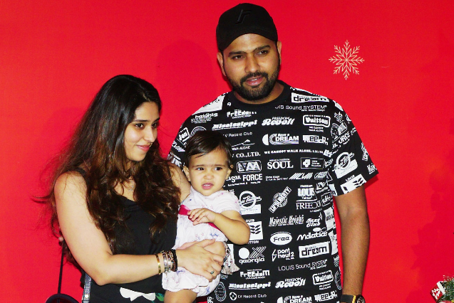 अपने परिवार के साथ रोहित शर्मा | Getty