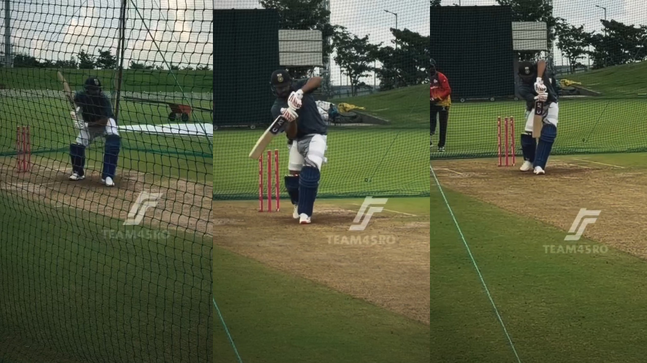 IND v WI 2026: WATCH- Rohit Sharma shows no rust as he begins prep for West Indies ODIs