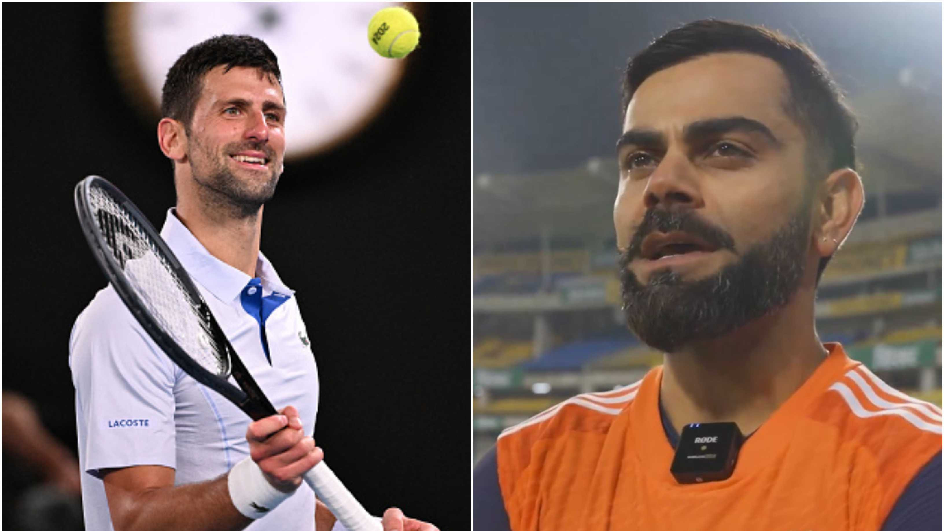 “Looking forward to the day we play together,” Novak Djokovic responds to Virat Kohli’s kind words