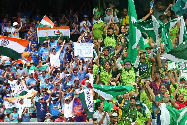 India and Pakistan crowd during a cricket match | Twitter
