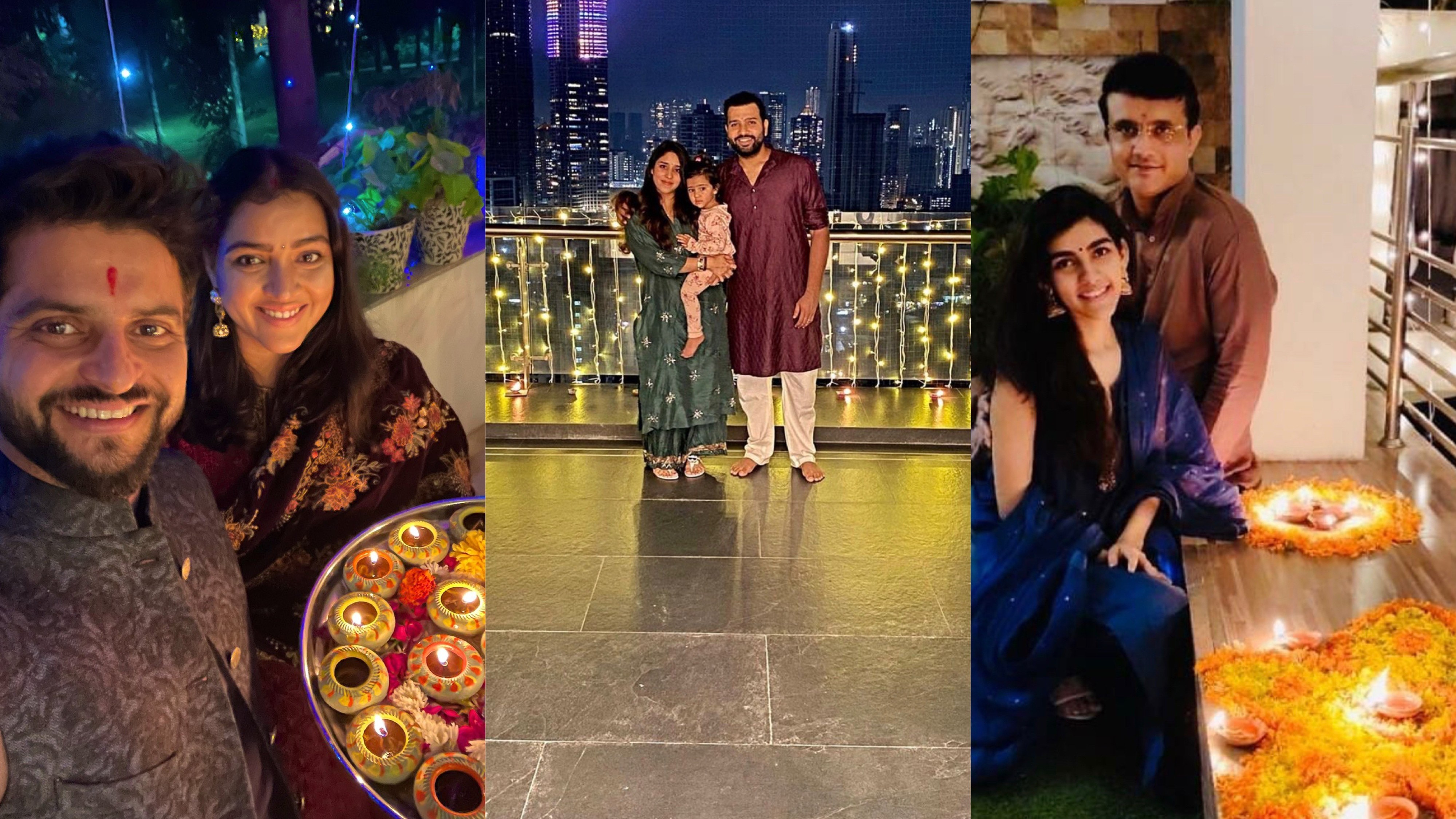 PICS: Indian cricketers light up social media with Diwali pictures