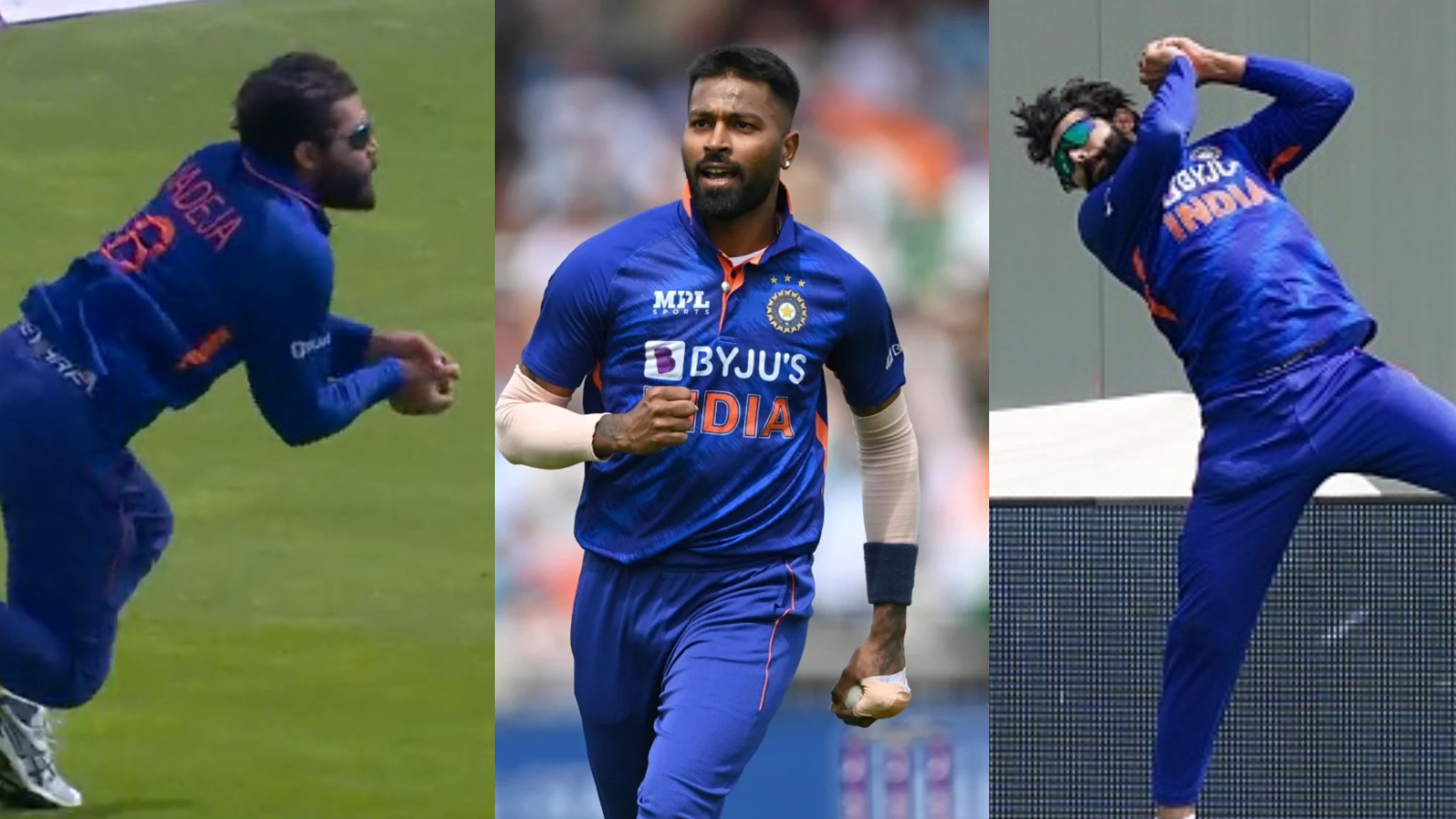 ENG v IND 2022: WATCH- Hardik bounces out Livingstone and Buttler in same over; Jadeja grabs stunning catches