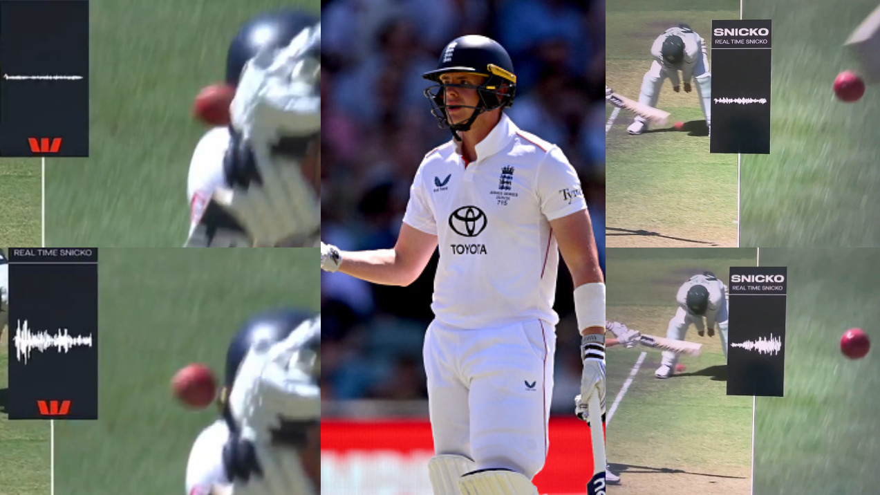 Ashes 2025-26: WATCH- Snickometer controversy continues; Jamie Smith survives once, but given out on next instance
