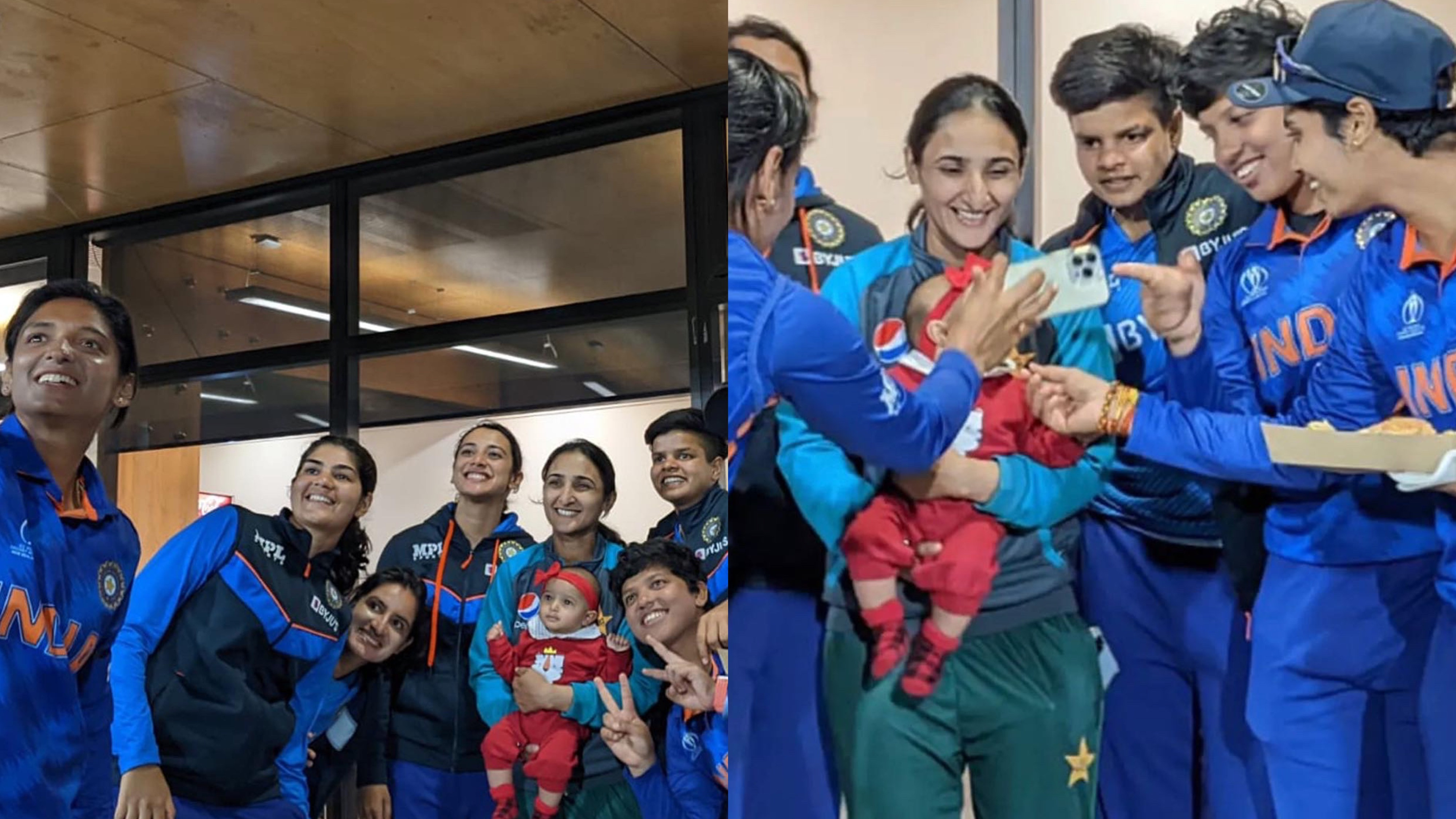 CWC 2022: WATCH - Indian players show affection towards Pakistan captain Bismah Maroof's adorable baby girl