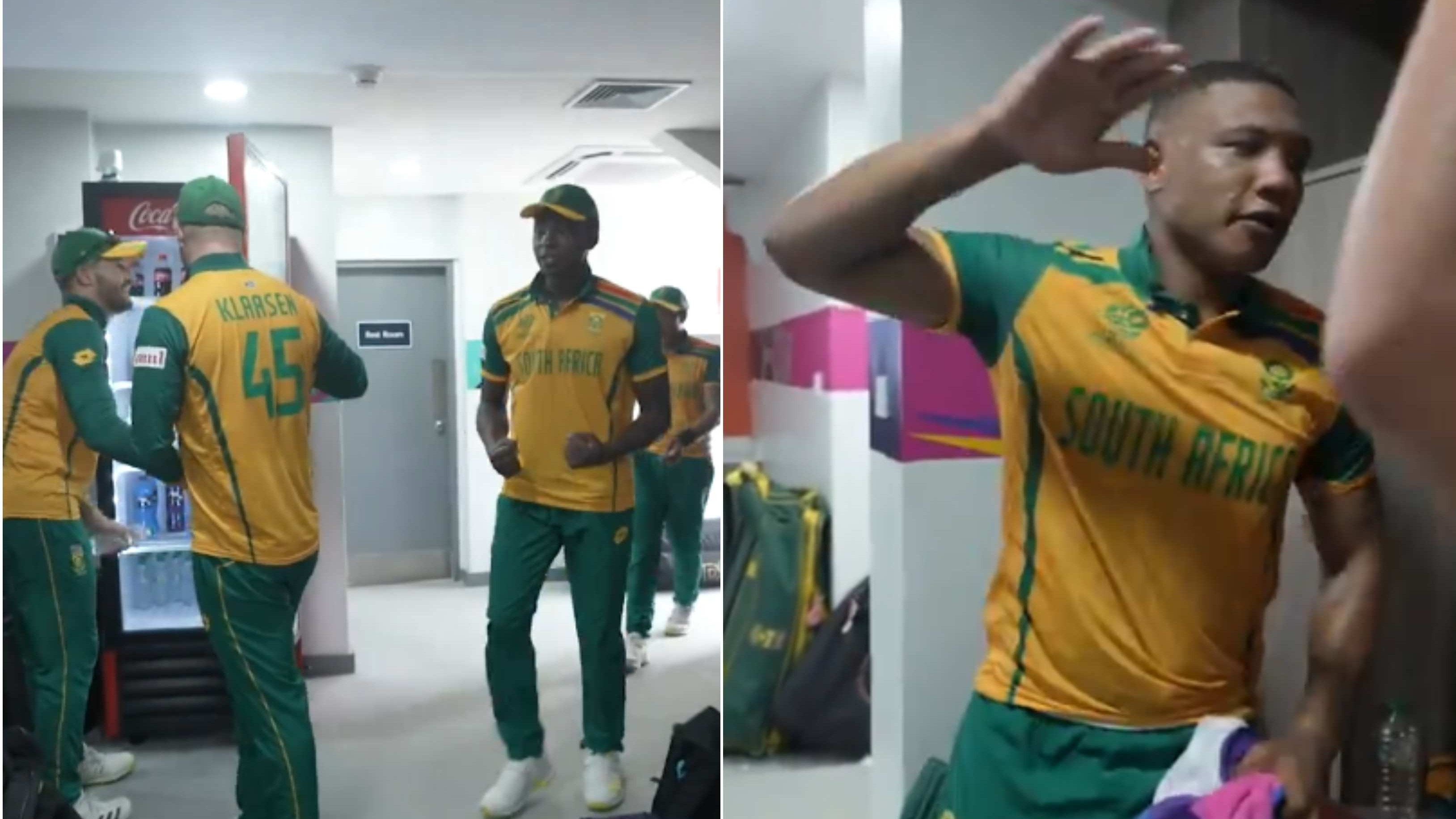 WATCH: Emotions run wild in South African dressing room after they beat England by 7 runs in Super 8 clash
