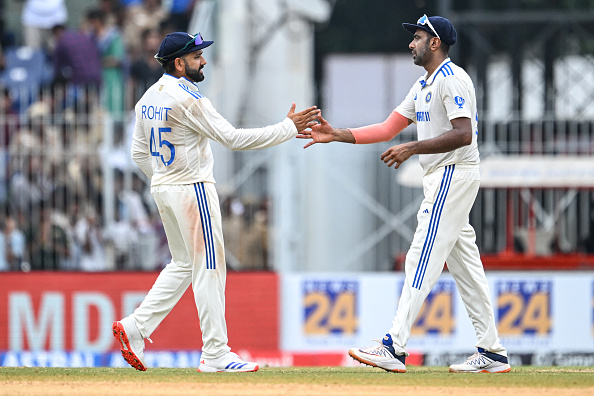 Ravichandran Ashwin and Rohit Sharma | Getty