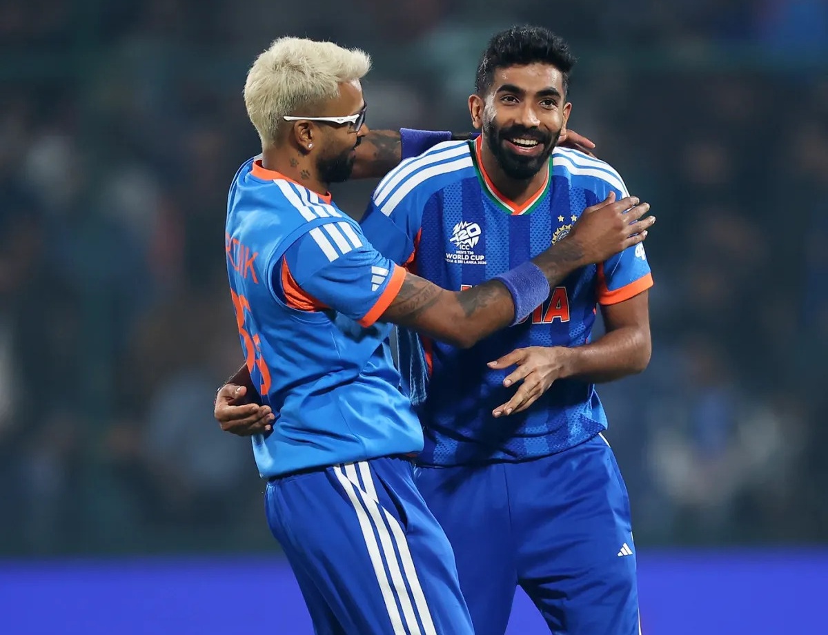 Hardik Pandya and Jasprit Bumrah | Getty