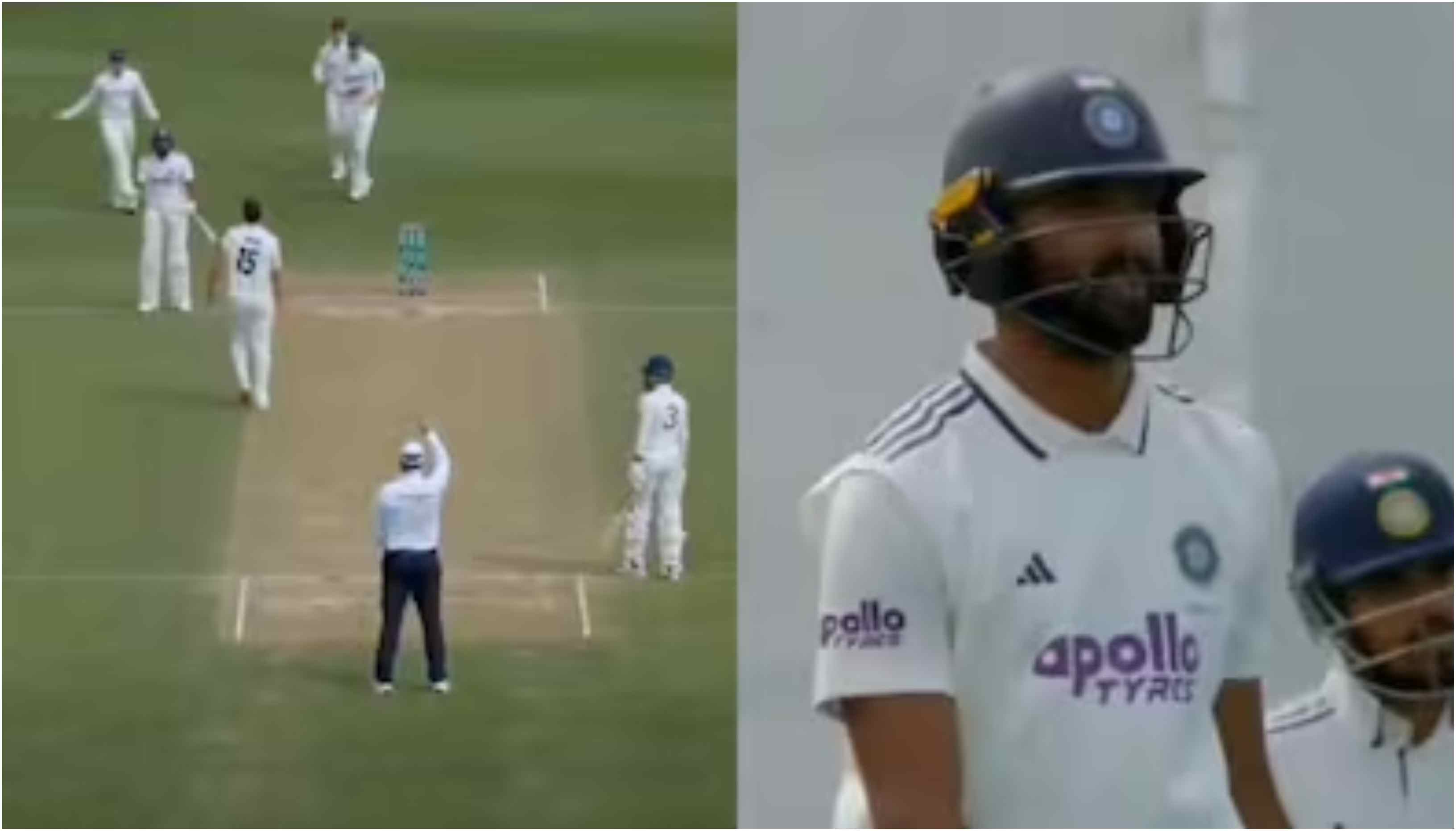 Devdutt Padikkal expressed disappointment over the umpire's decision | Screengrabs
